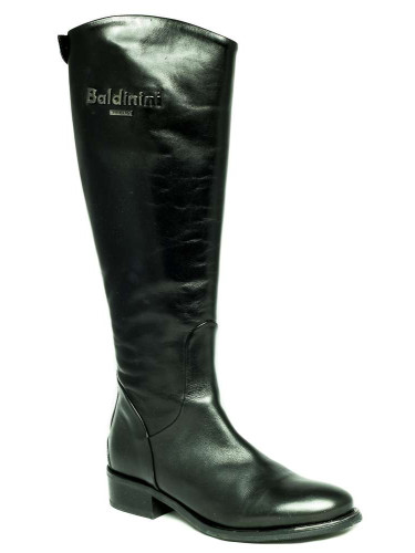 Сапоги женские кожаные чёрные