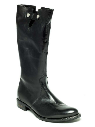 Сапоги женские кожаные чёрные