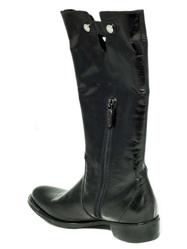 Сапоги женские кожаные чёрные