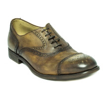 Ботинки мужские коричневые кожаные