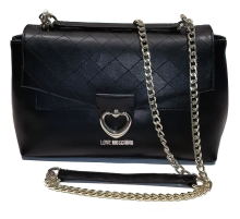 Сумка кожаная чёрная