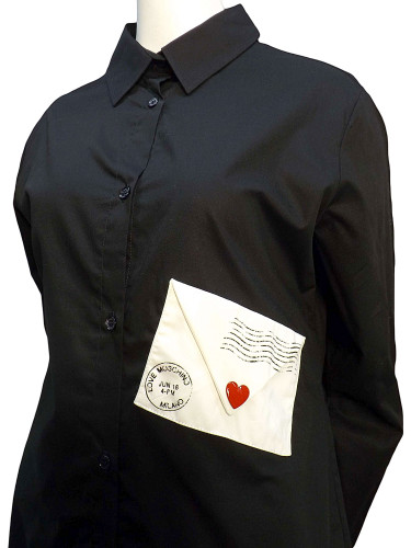 Рубашка женская чёрная