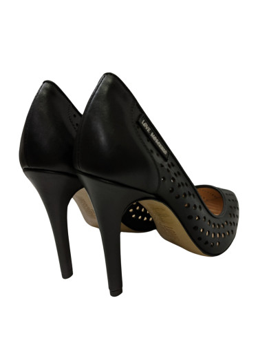 Туфли женские кожаные чёрные