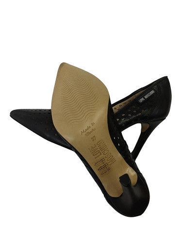 Туфли женские кожаные чёрные