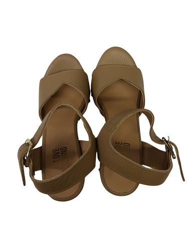 Босоножки женские кожаные коричневые