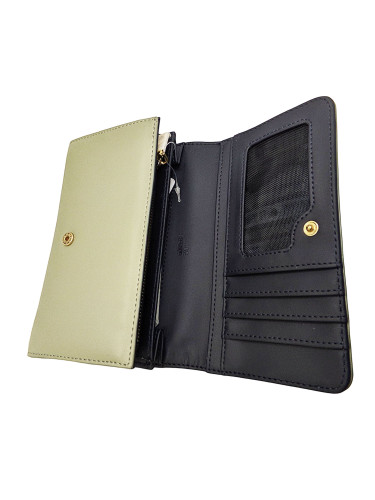 Бумажник кожаный серый