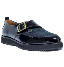 Туфли женские кожаные чёрные