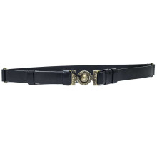 Ремень кожаный чёрный