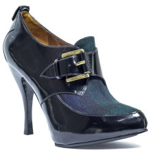 Туфли женские кожаные чёрные