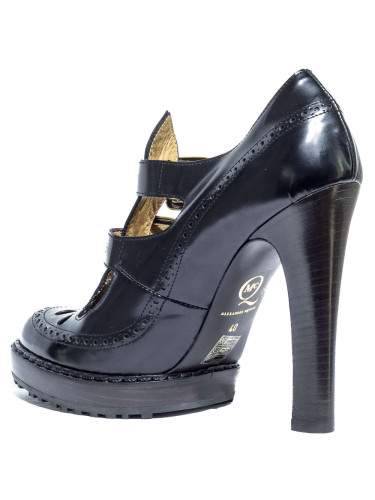 Туфли женские кожаные чёрные