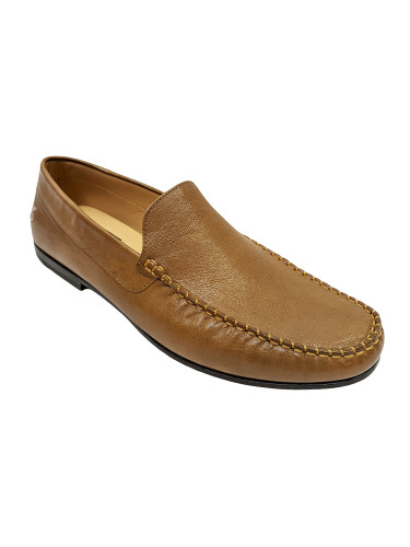 Мокасины мужские кожаные коричневые