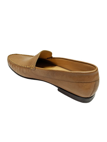 Мокасины мужские кожаные коричневые