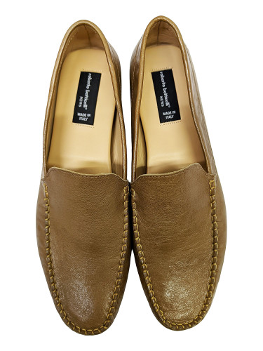 Мокасины мужские кожаные коричневые