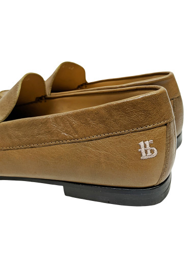 Мокасины мужские кожаные коричневые