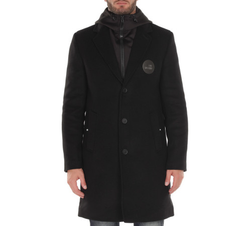 Пальто мужское чёрное Love Moschino Пальто мужское чёрное Love Moschino