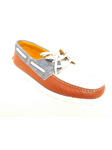 Мокасины мужские красные кожаные