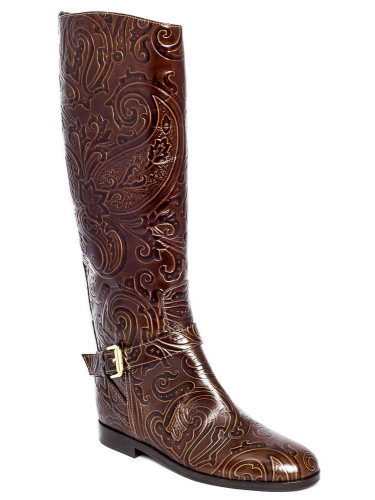 Сапоги женские кожаные коричневые Сапоги женские кожаные коричневые