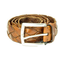 Ремень кожаный коричневый