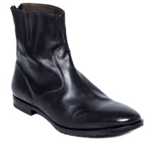 Полусапоги мужские кожаные чёрные