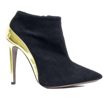 Туфли женские замшевые чёрные