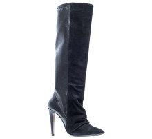 Сапоги женские кожаные чёрные