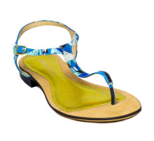 Сандалии женские голубые