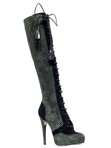 Сапоги женские замшевые темно-серые Сапоги женские замшевые темно-серые