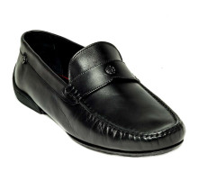Мокасины мужские кожаные чёрные