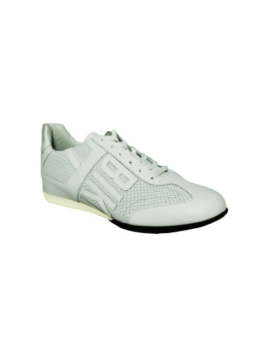 Кроссовки мужские  кожаные белые