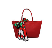 Сумка женская кожаная красная