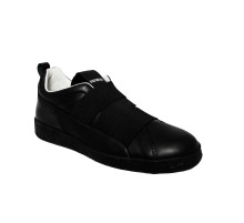 Кроссовки женские кожаные чёрные