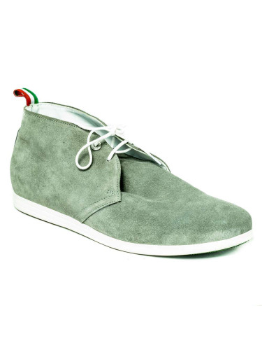 Туфли мужские серые замшевые