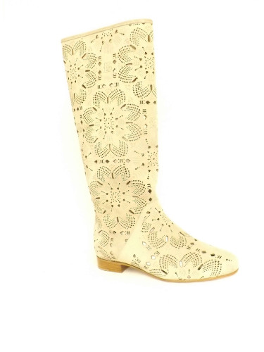 Сапоги женские замшевые бежевые Сапоги женские замшевые бежевые