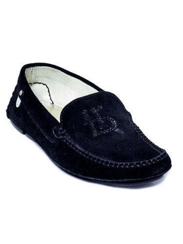 Мокасины женские замшевые чёрные Мокасины женские замшевые чёрные