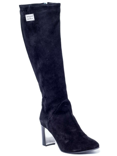 Сапоги женские замшевые чёрные на меху Сапоги женские замшевые чёрные на меху