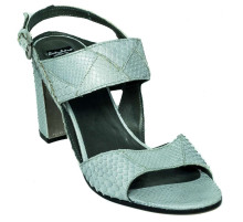 Туфли женские из кожи питона белые