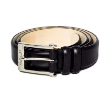 Ремень кожаный чёрный