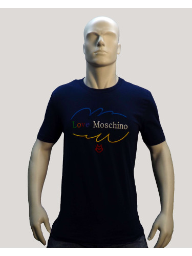 Футболка мужская синяя