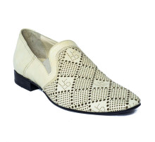 Туфли мужские кожаные белые