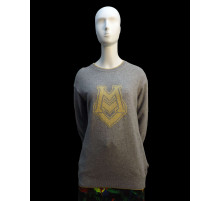 Пулловер женский серый